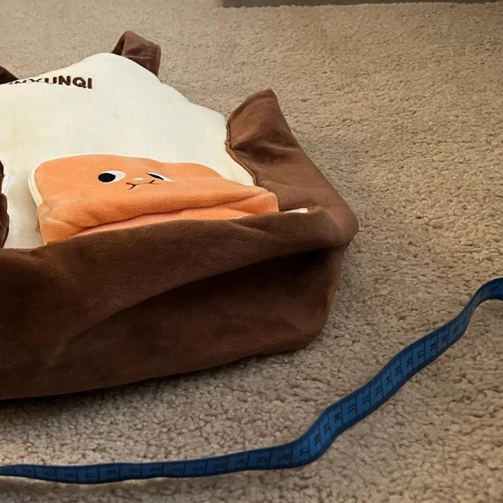 Plush Ice Cream Sandwich & Toast Tote Bag | NWOT | Cute & Kawaii Eccentric Tote - Picture 6 of 14